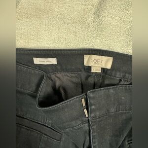 Loft black skinny ankle pants